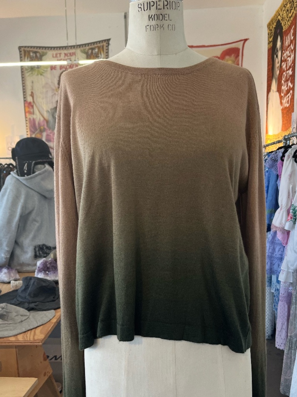 Parker Blue Cashmere Sweater